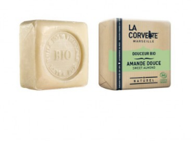 La Corvette -  La Corvette Mydło BIO Organiczne SŁODKI MIGDAŁ, ECOCERT, 100g 